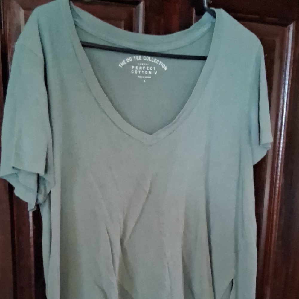 Olive V-Neck Short Sleeve Tee - The OG Tee Collection